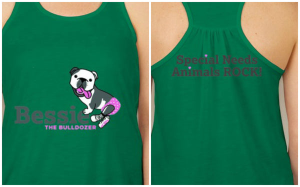 BESSIE'S DM420 GATHERED RACERBACK TANK